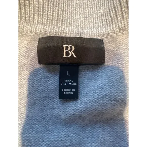 Banana Republic Gray 100% Cashmere Sweater - Size Large - Picture 3 of 6